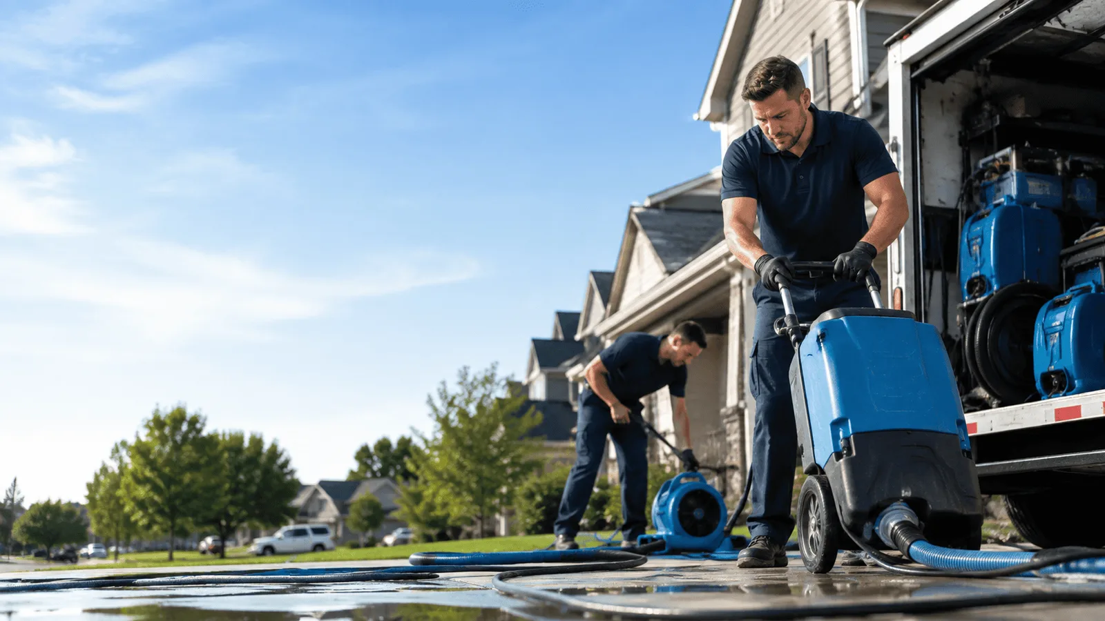 Dehumidification being performed in Curwensville, PA